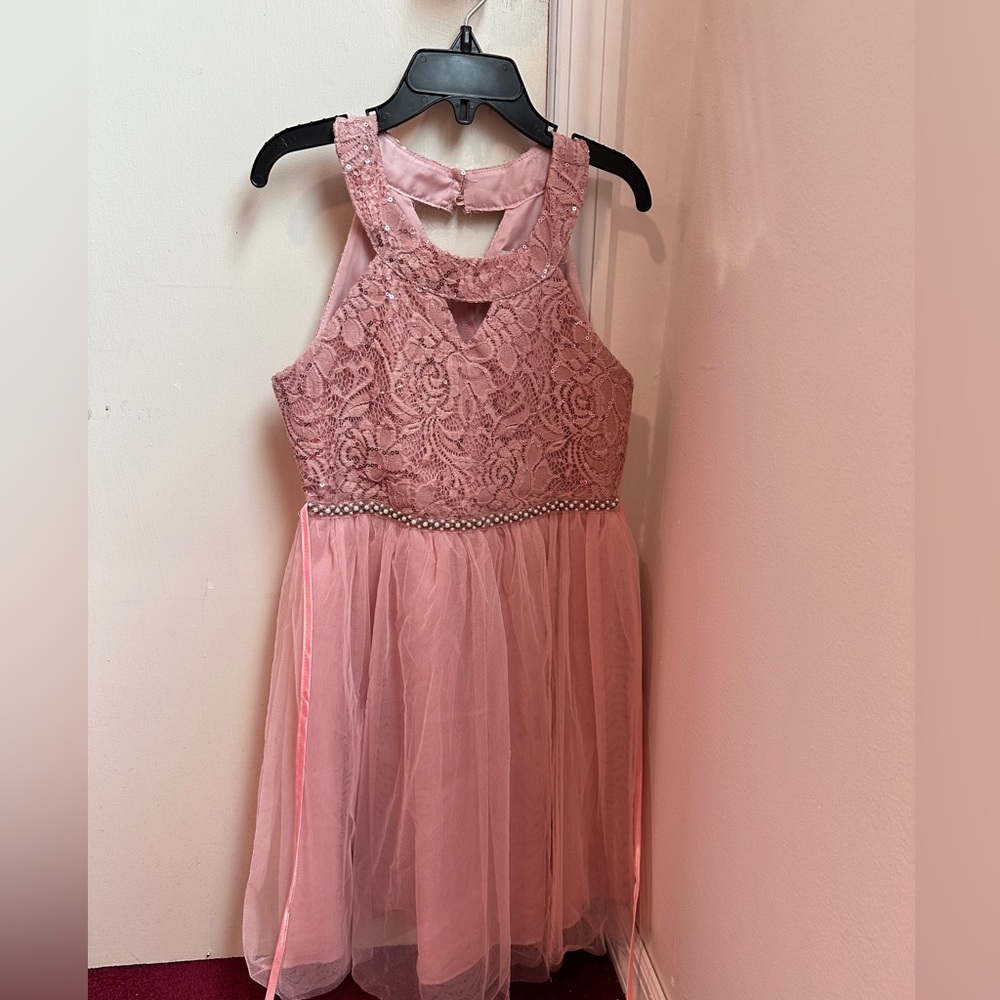 Pink sequins dress